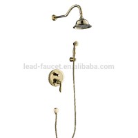 Brass Hidden Rose Gold Shower Faucet Sanitary