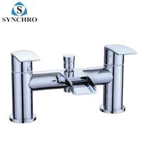 SKL-0990 Deck mounted brass material waterfall faucet for washbasin