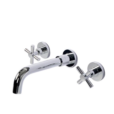 Nanan Guanshu Sanitary ware low price hot selling best quality brass waterfall wall mounted bathtub faucet